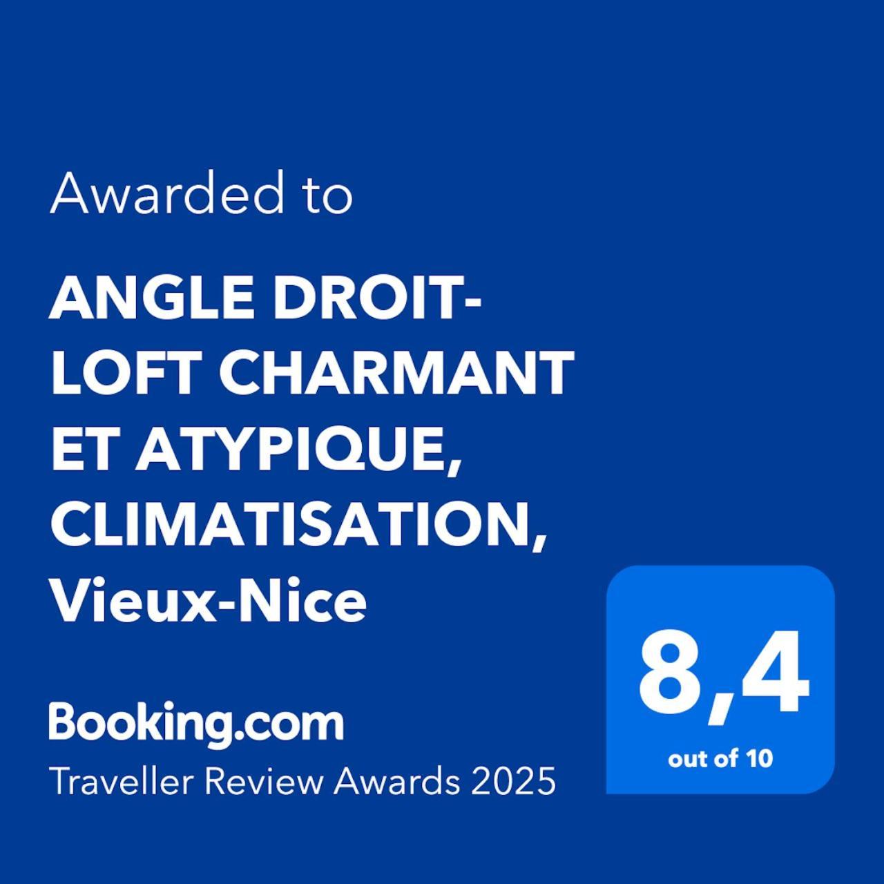 Angle Droit- Loft Charmant Et Atypique, Climatisation, Vieux-Nice Exteriör bild